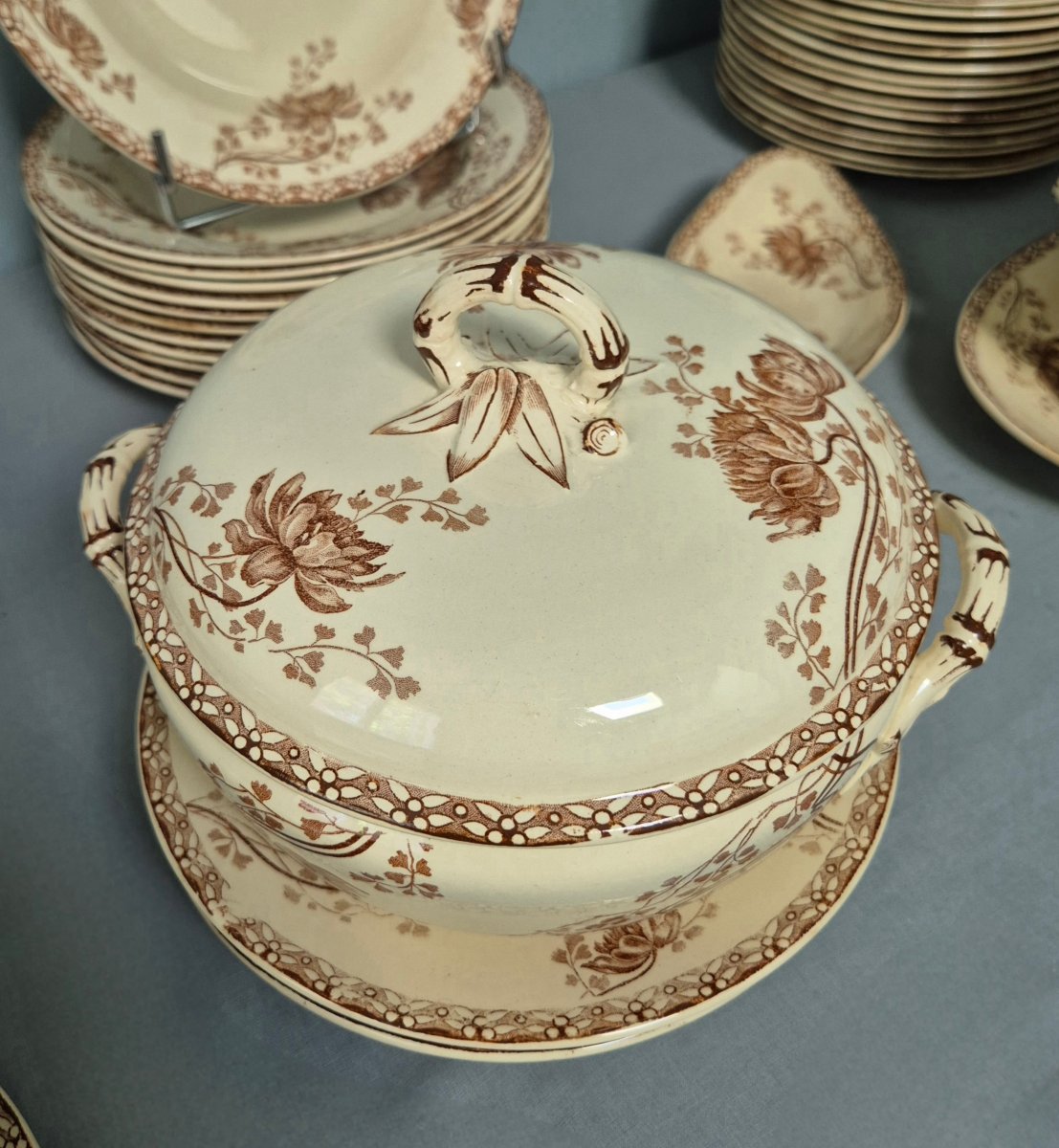 Sarreguemines Dinner Service. Royat Model.-photo-4