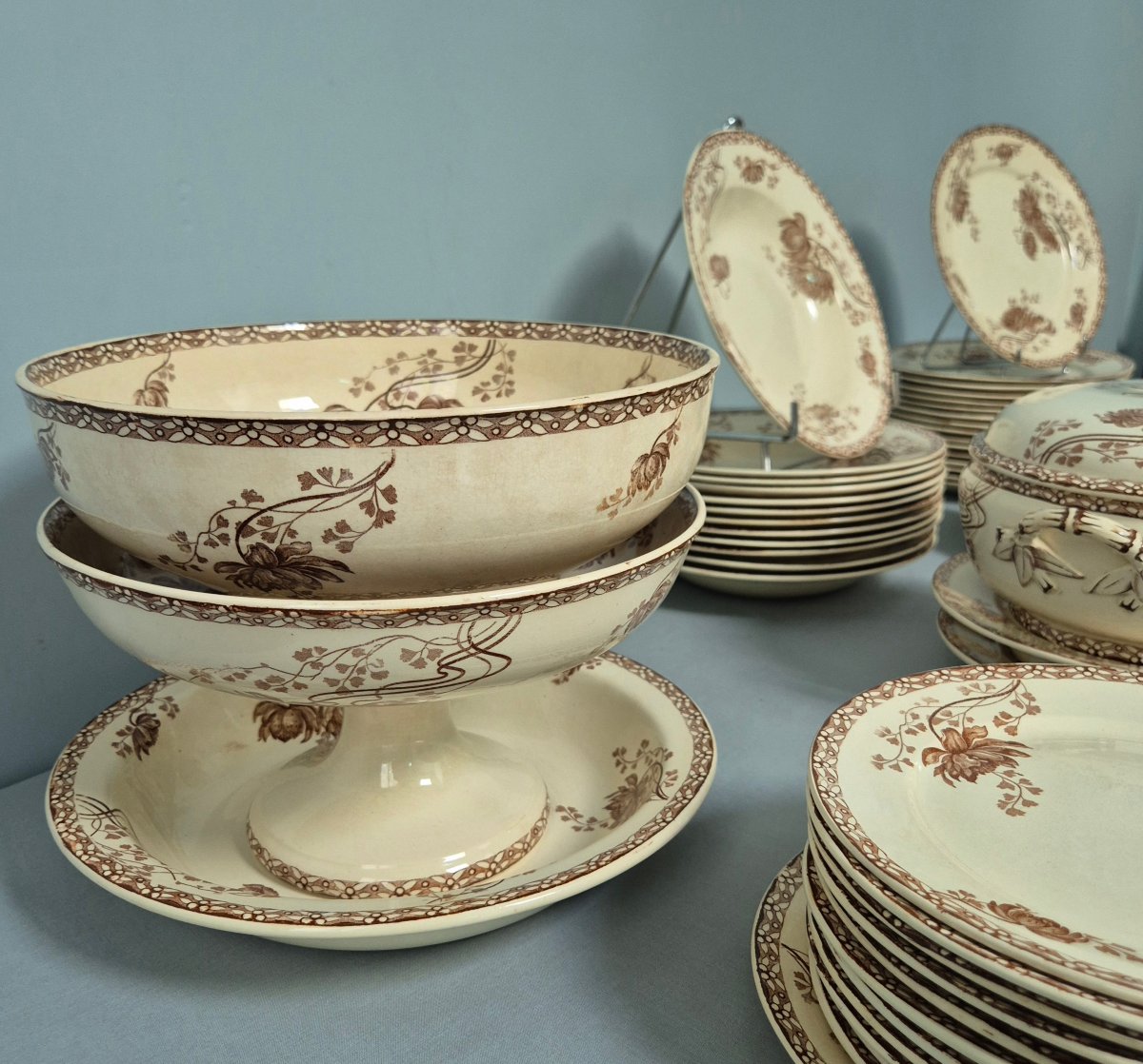 Sarreguemines Dinner Service. Royat Model.-photo-5