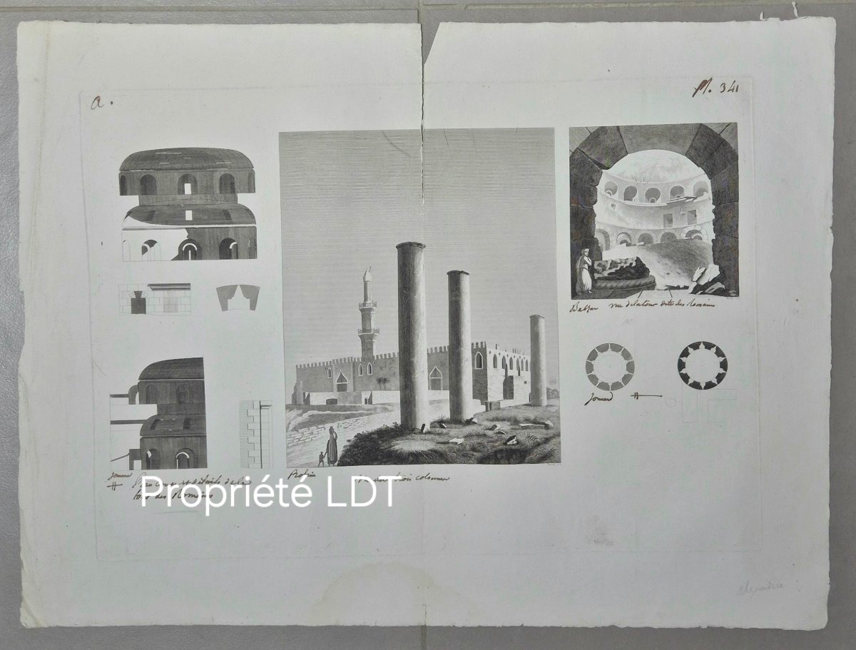 Description de L'Egypte: 4 planches d'Alexandrie.-photo-2