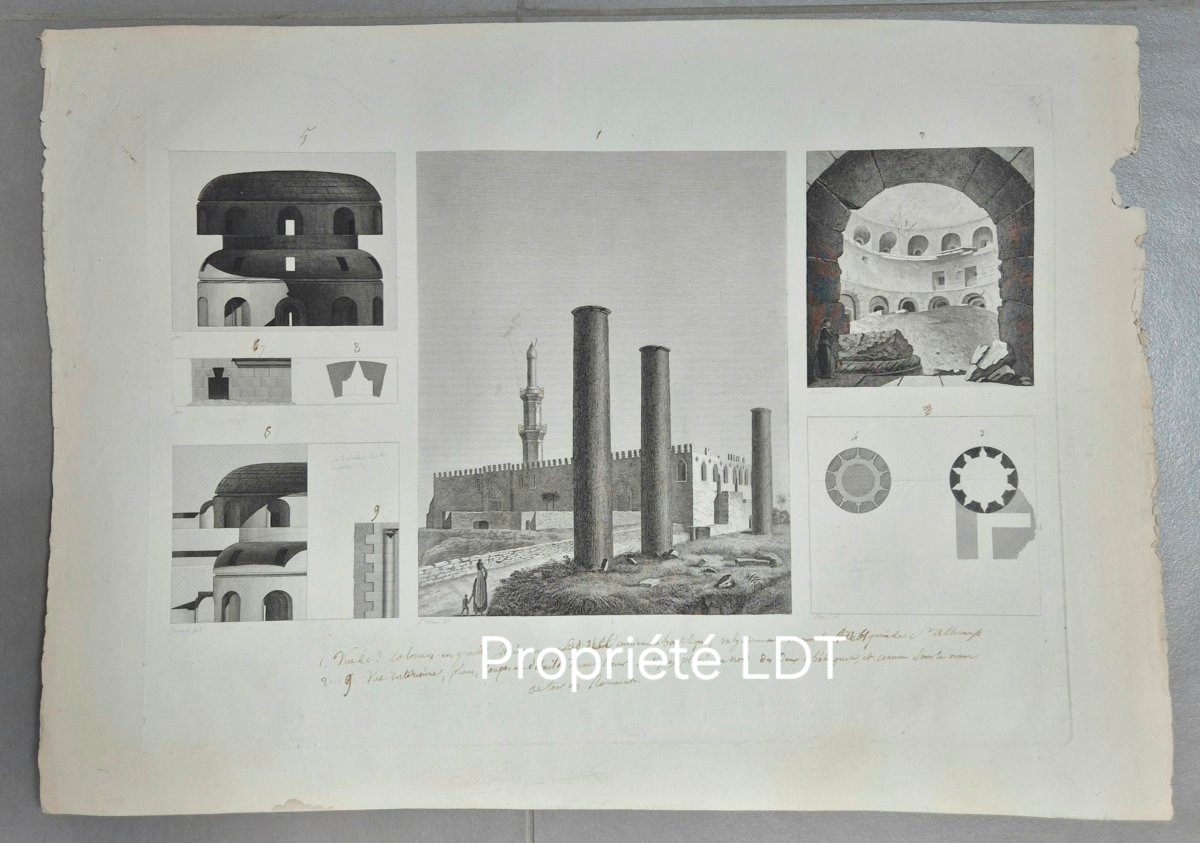 Description de L'Egypte: 4 planches d'Alexandrie.-photo-3