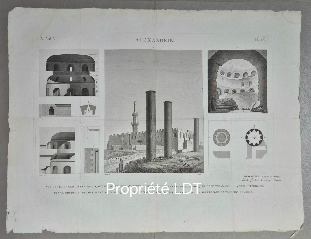 Description de L'Egypte: 4 planches d'Alexandrie.-photo-4