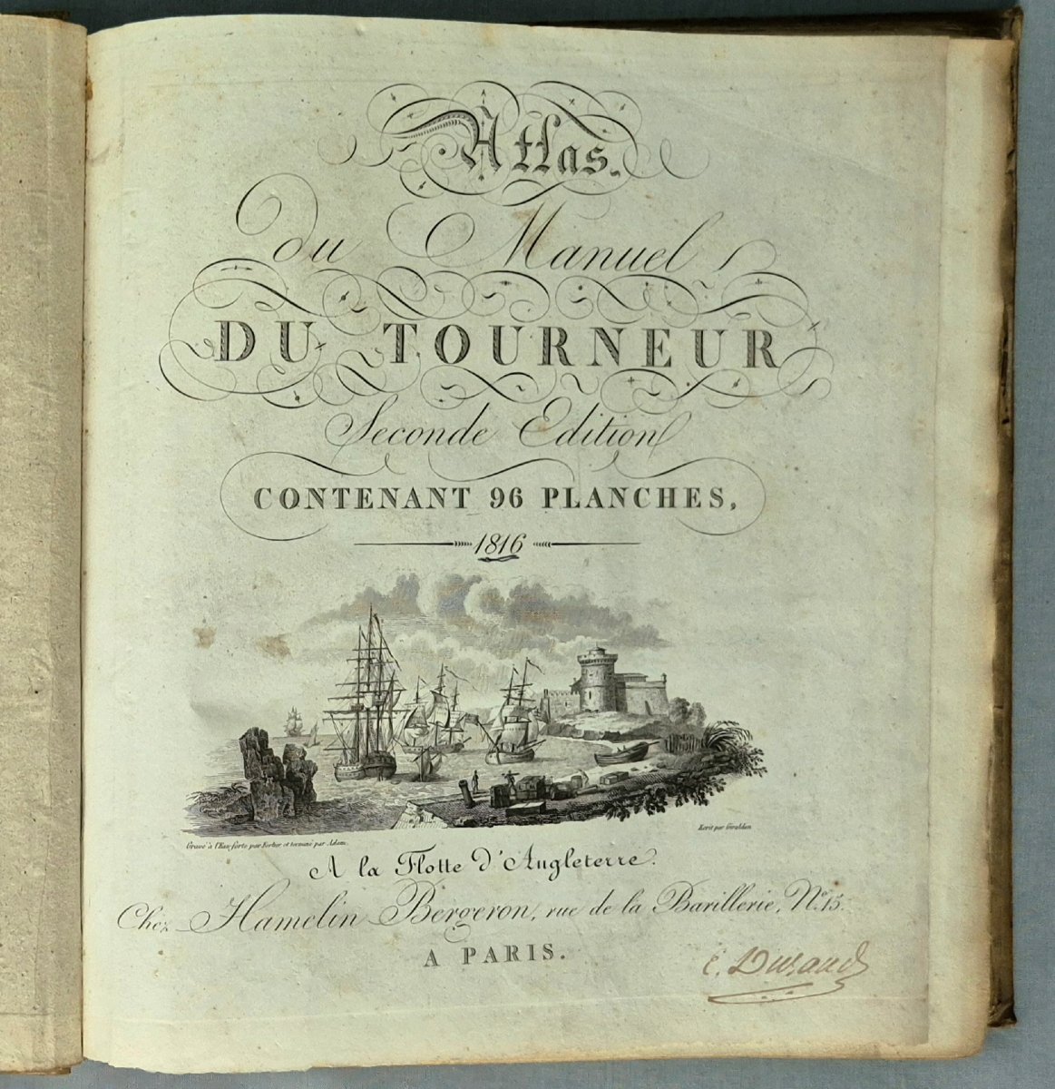 Bergeron's Woodturner's Manual. 1816, 2 Complete Volumes-photo-4