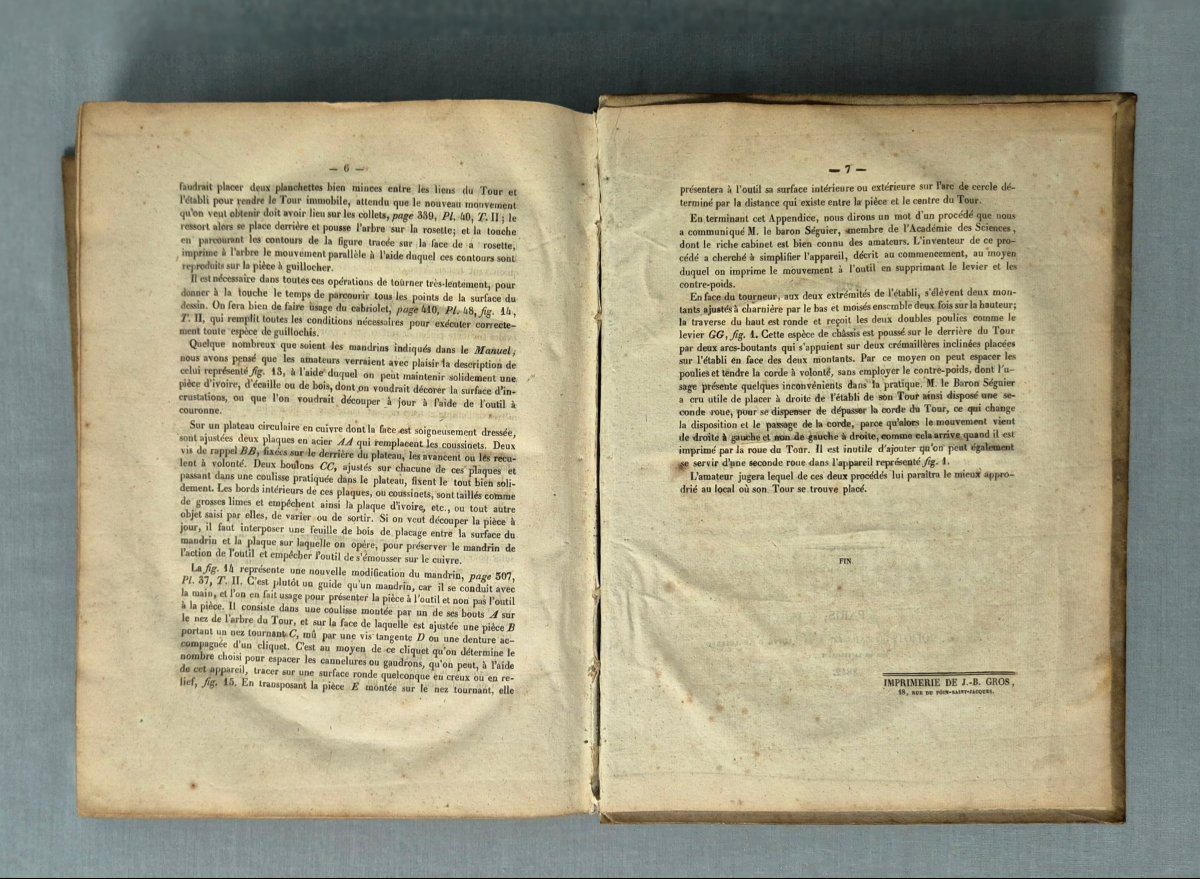 Bergeron's Woodturner's Manual. 1816, 2 Complete Volumes-photo-5