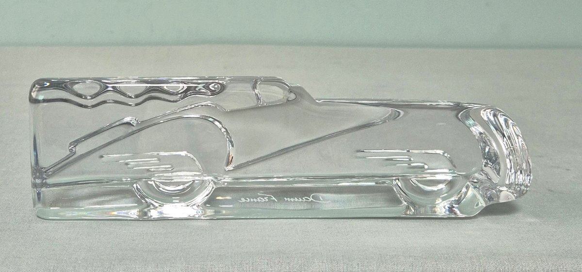 Daum: voiture " presse papier" en cristal.-photo-2