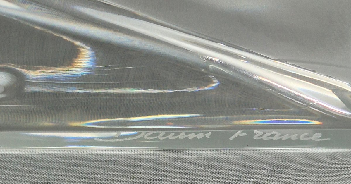 Daum: voiture " presse papier" en cristal.-photo-6
