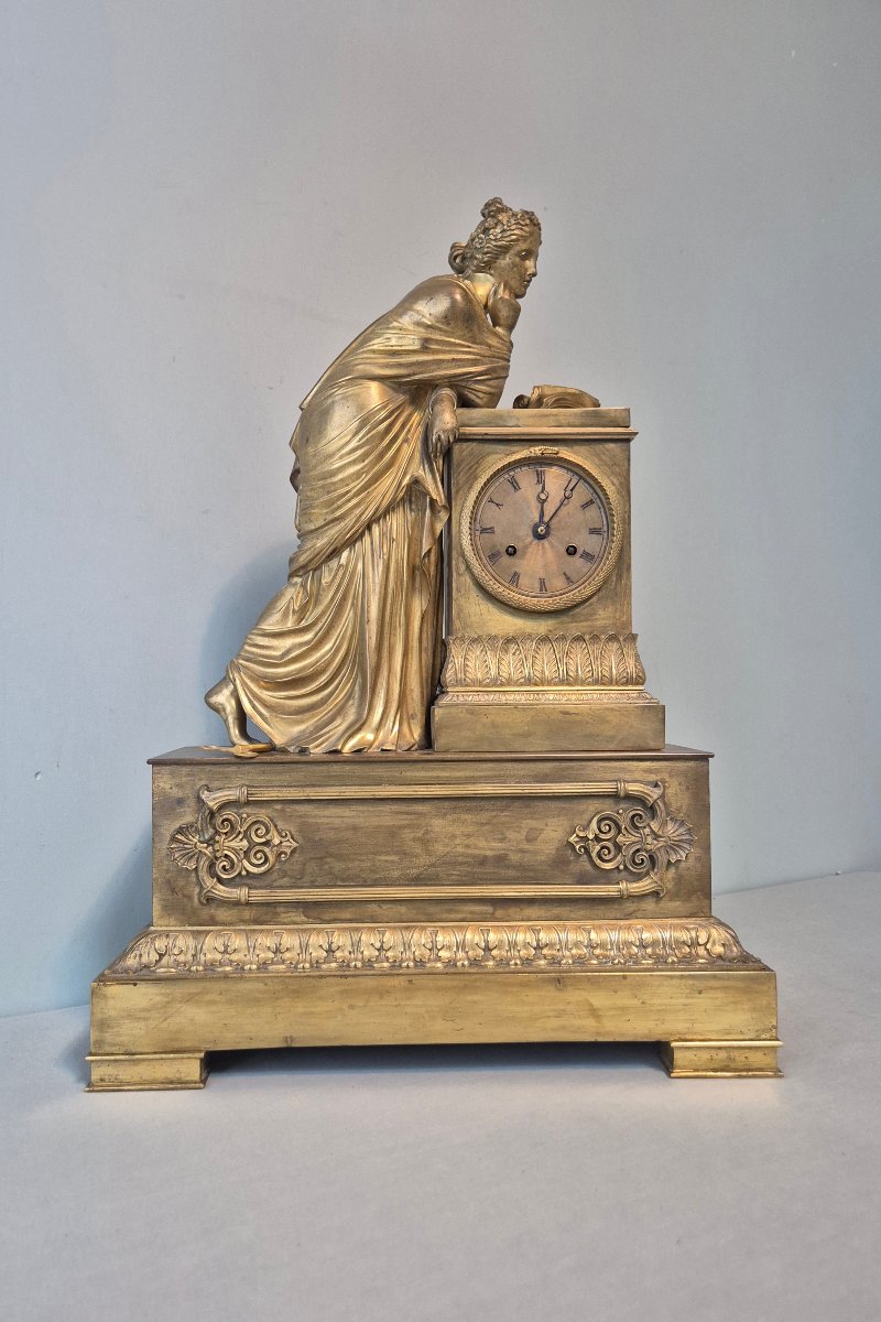 Empire-style Bronze Clock.-photo-2
