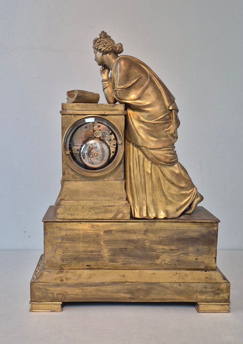 Empire-style Bronze Clock.-photo-4