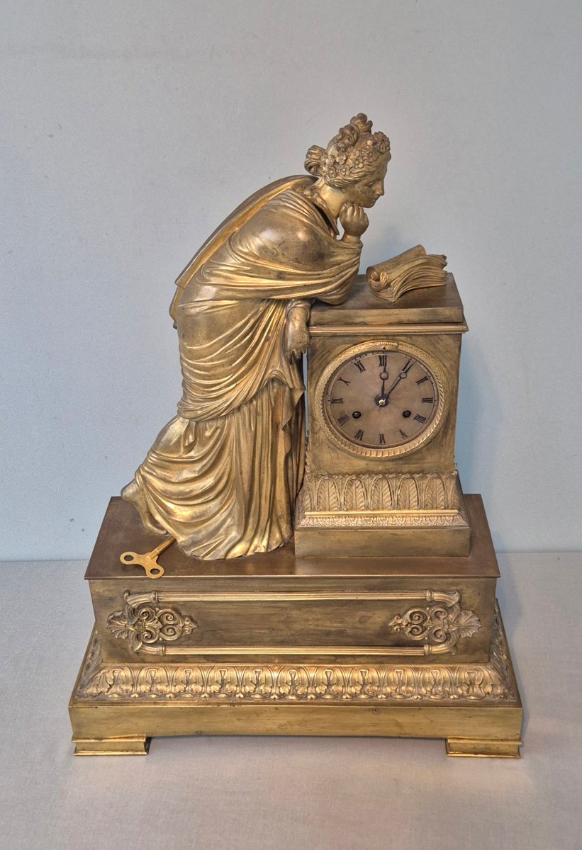 Empire-style Bronze Clock.-photo-5