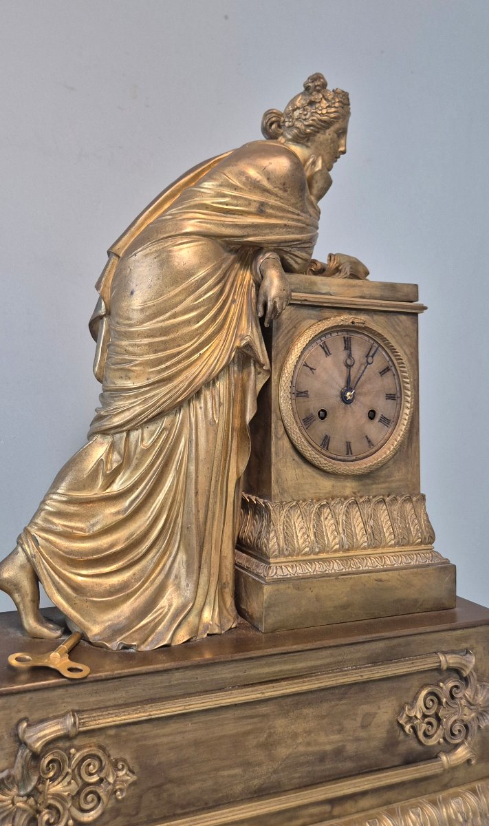 Empire-style Bronze Clock.-photo-6
