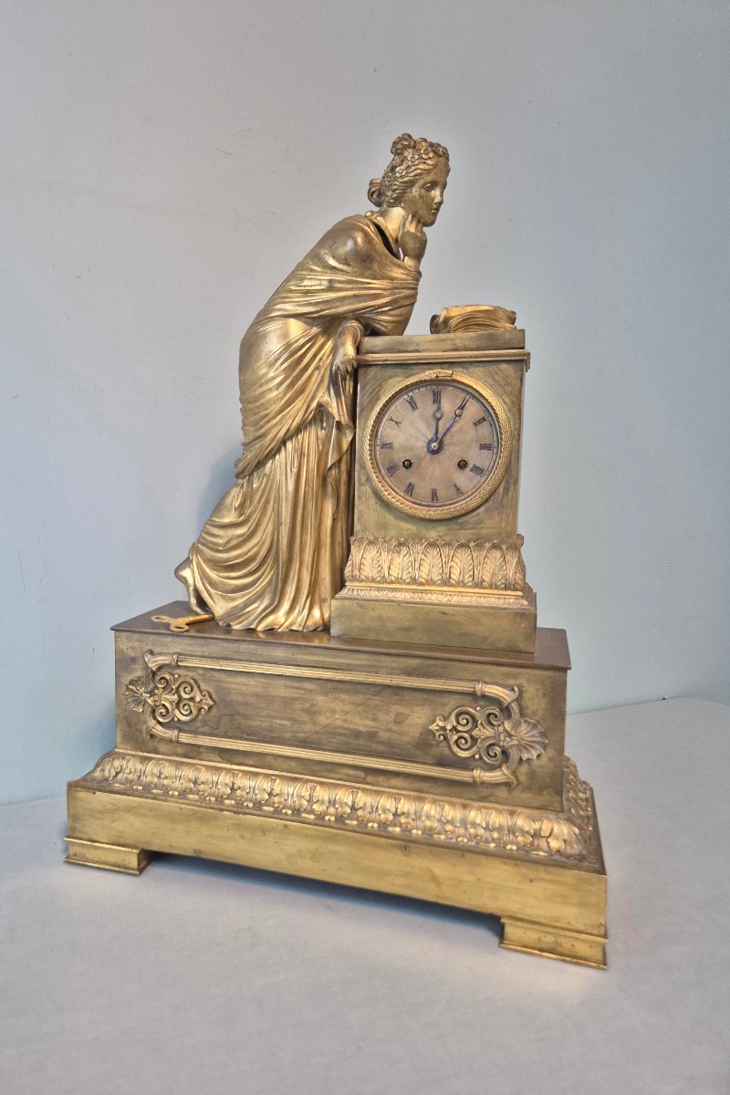 Empire-style Bronze Clock.