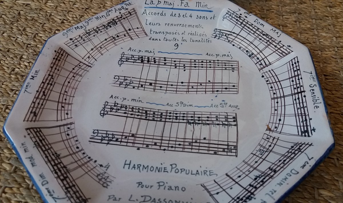 11 Partitions De Musique En Faience De Nevers 1889 : Trousseau & Compagnie-photo-3