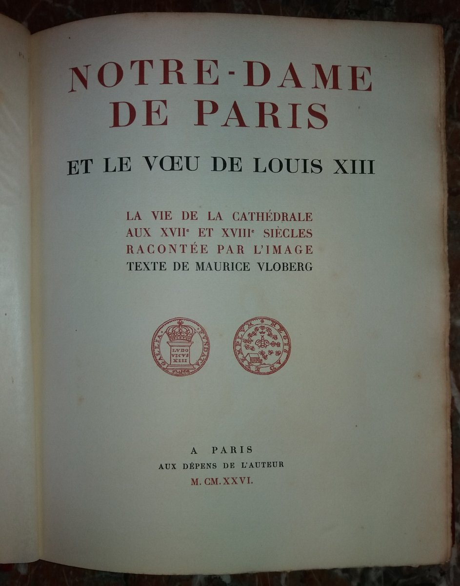 Notre Dame Of Paris And The Vows Of Louis XIII: Vloberg 1926-photo-2