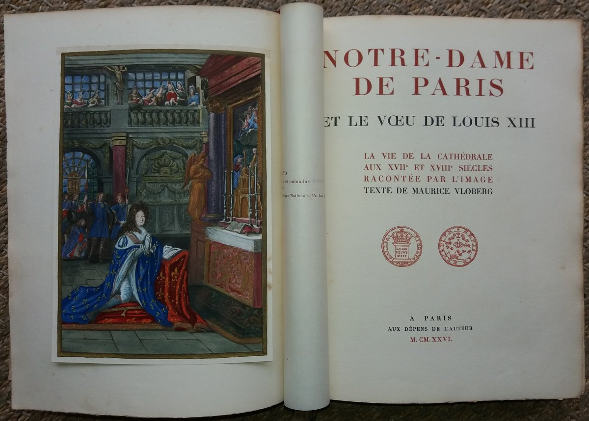 Notre Dame De Paris Et Les Voeux De Louis XIII :  Maurice Vloberg 1926