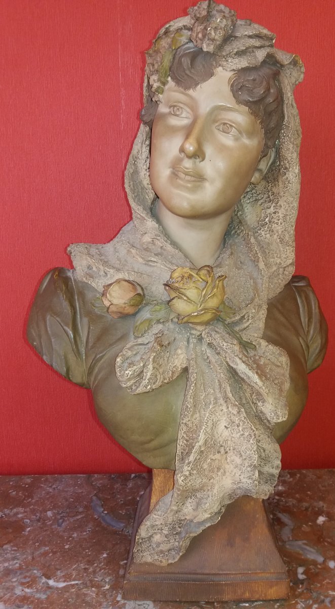 Buste De Jeune Fille : F Goldscheider-photo-2