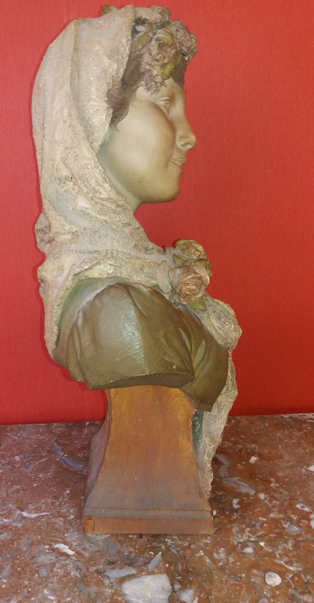Buste De Jeune Fille : F Goldscheider-photo-4