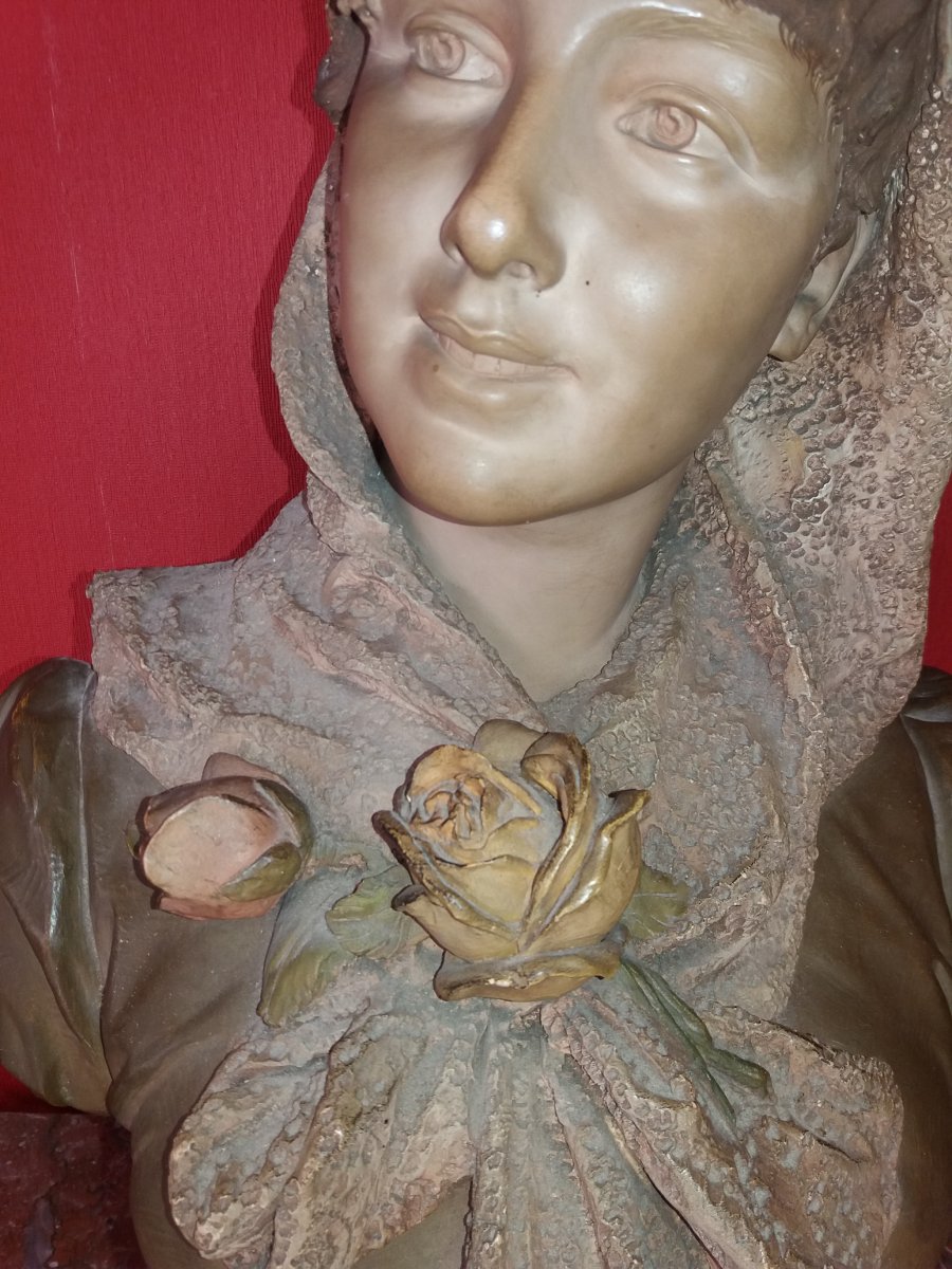 Buste De Jeune Fille : F Goldscheider-photo-3