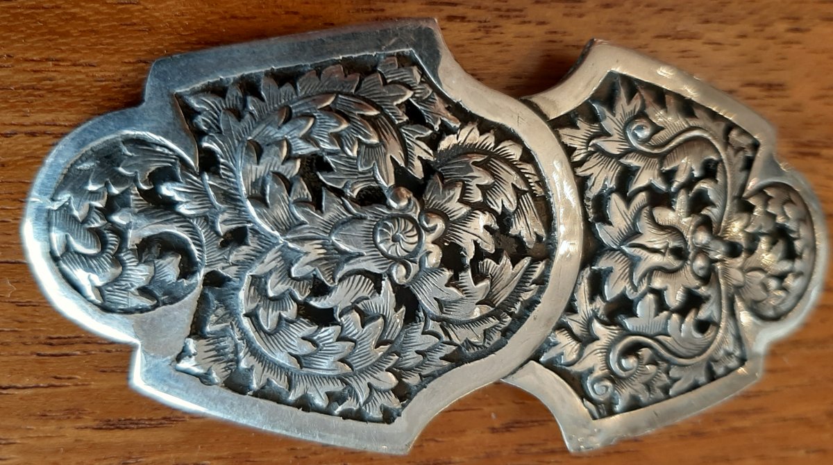 Silver Belt Buckle: China Early Twentieth-photo-2