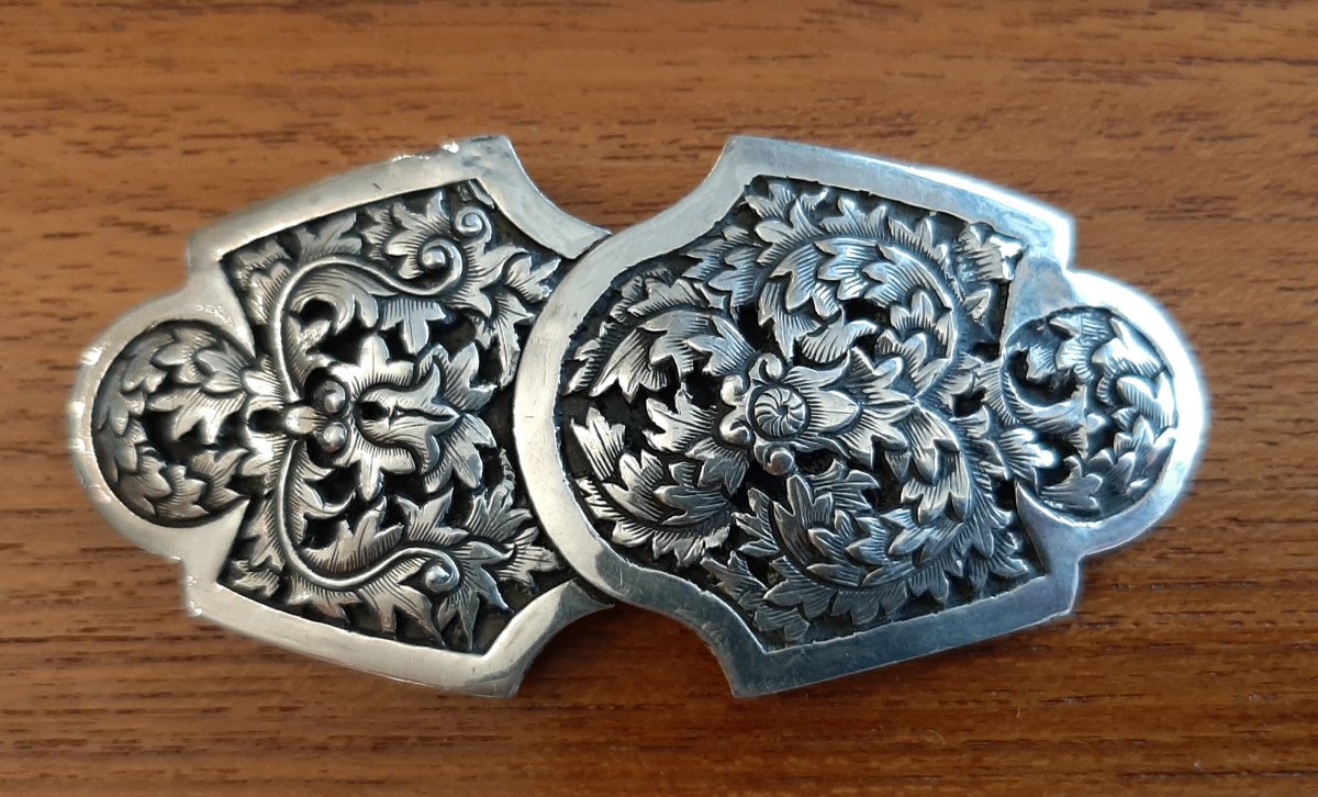 Silver Belt Buckle: China Early Twentieth