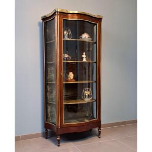 High, Glazed, Moveable Showcase. Mahogany.