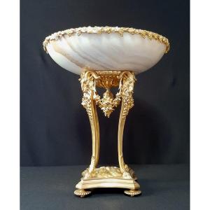 Large Centerpiece In Gilt Bronze