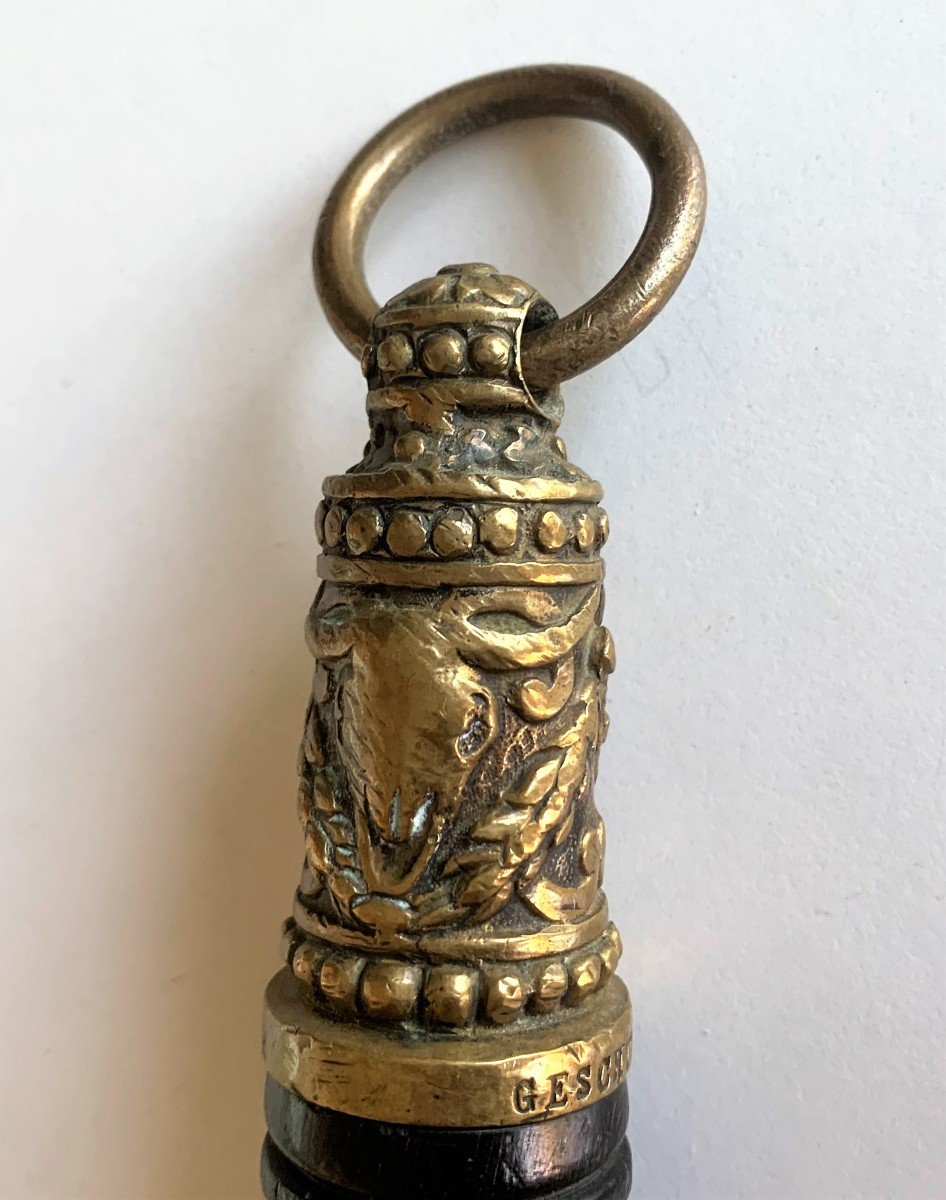 Fusil De Boucher En Bronze Et ébène  Geschütz Gesetzlich-photo-3