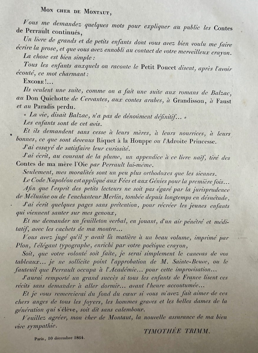 Trimm - Timothée - The Tales Of Perrault Continued By Timothée Trimm - Léo Lespès - 1865-photo-3