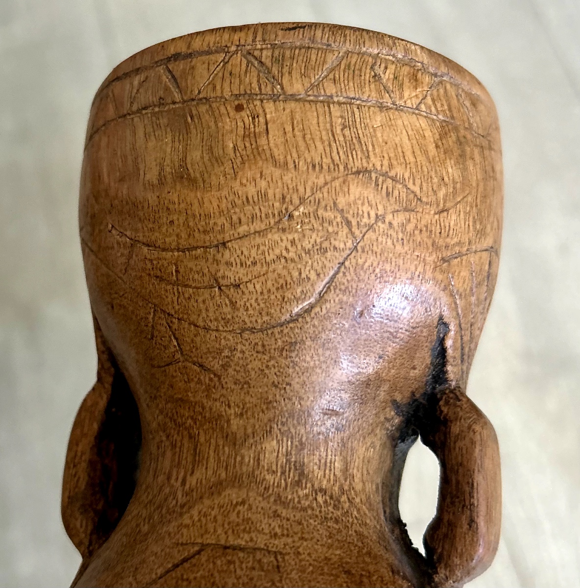 Carved Wooden Mountain Chalice -photo-1