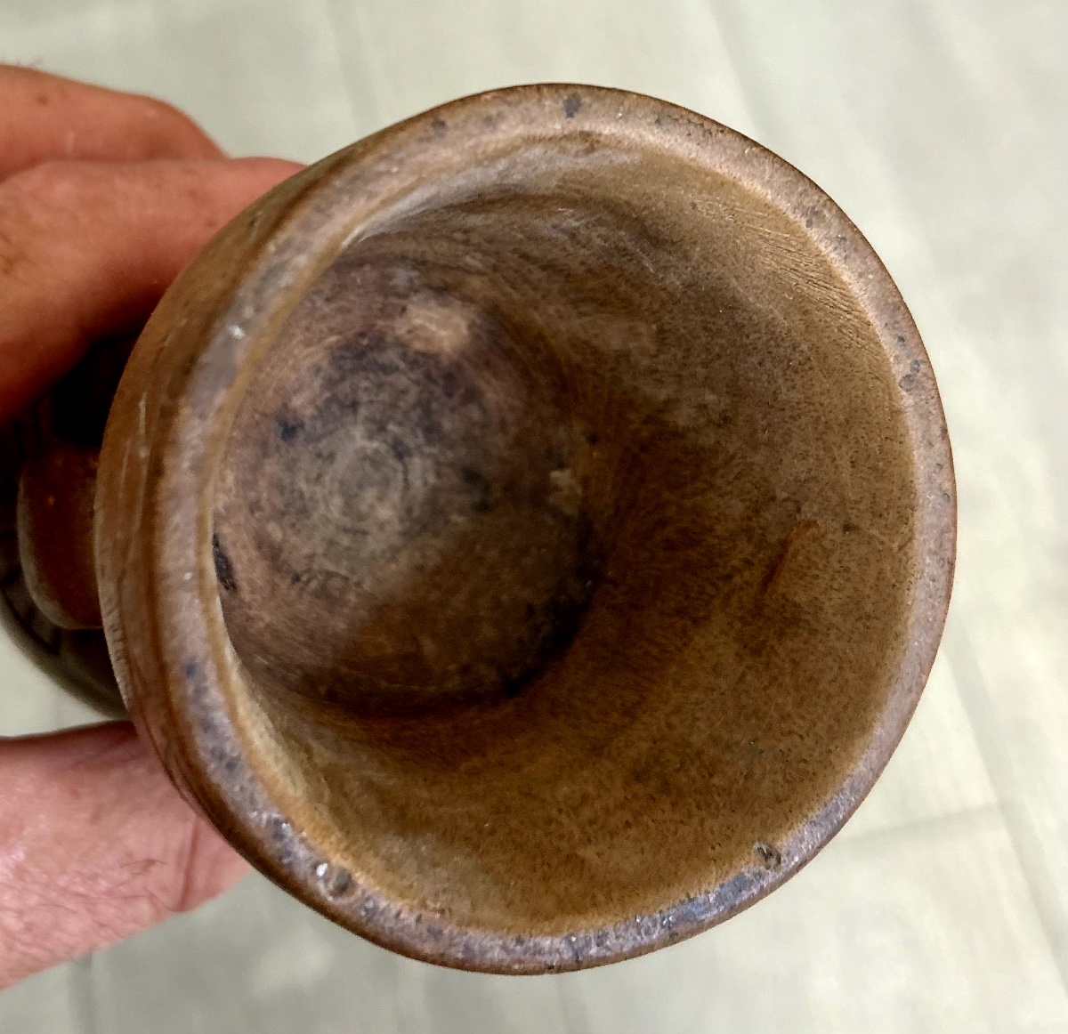 Carved Wooden Mountain Chalice -photo-2