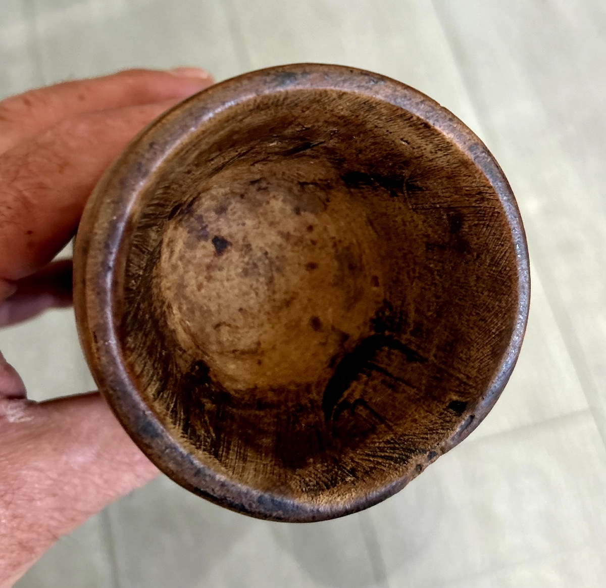 Carved Wooden Mountain Chalice -photo-3