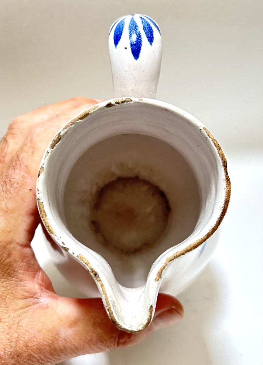 18th Century Earthenware Apothecary Pitcher - Oil No. 1-photo-3