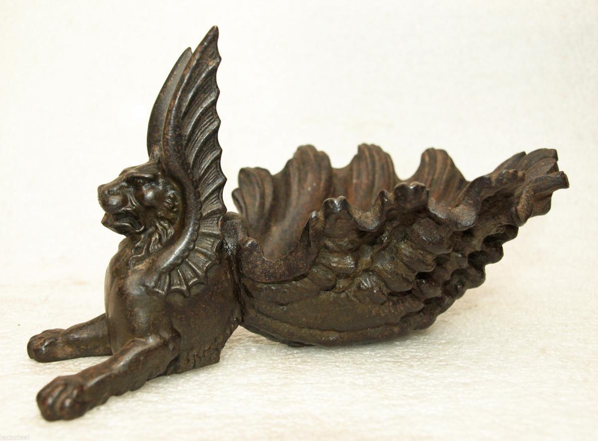 Pipe Door Cast Iron 19th Patina Chimera