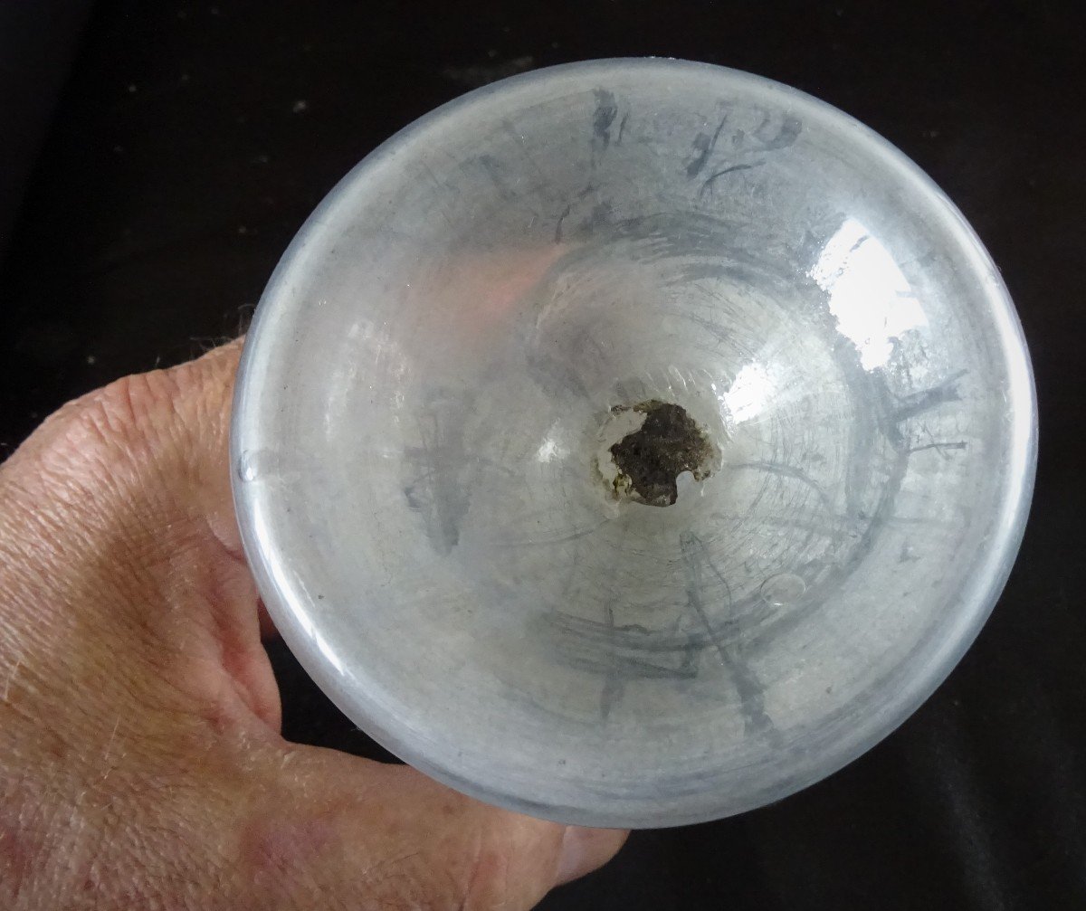 18th Century Blown Glass Flower Pick-photo-4