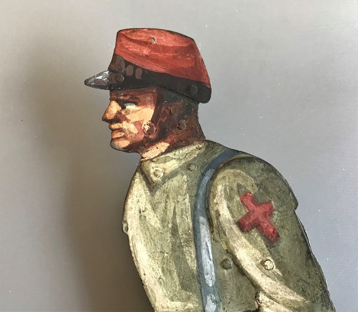 Soldiers From 1870 In Animated Painted Sheet Metal-photo-2