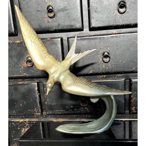 Grande Mouette En Bronze Art Déco
