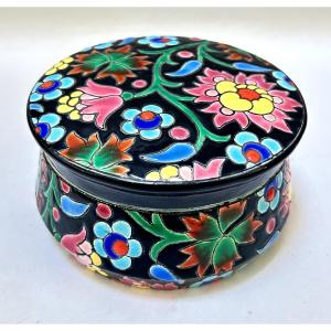 Longwy Enamel Candy Box