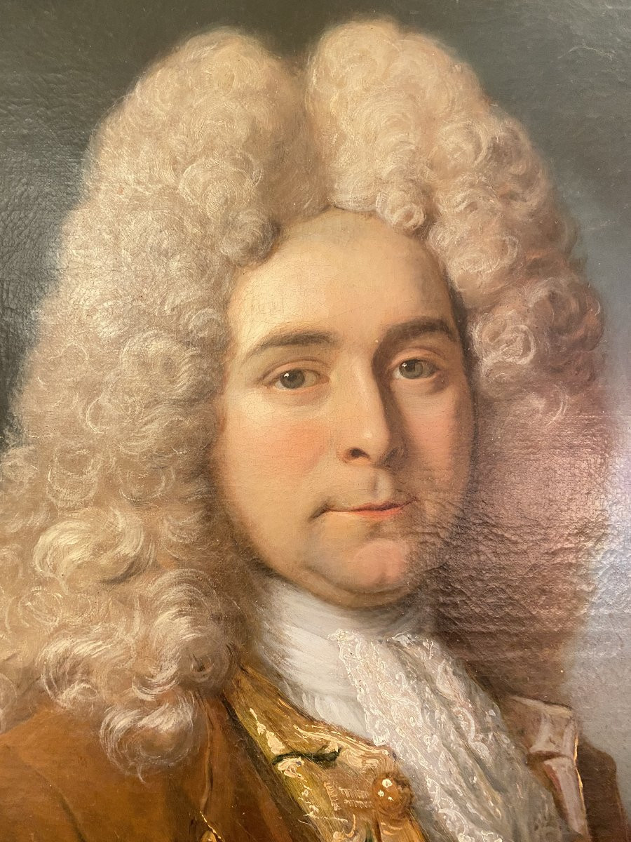 Presumed Portrait Of The Count Of Pibrac, Attributed To Henri Milot, Early 18th Century-photo-2