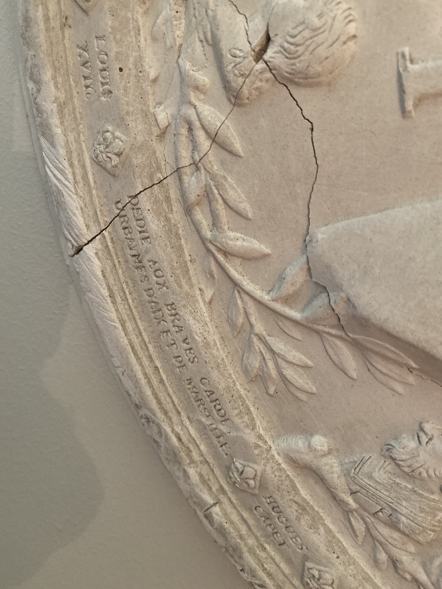 Large Louis XVIII Medallion, Restoration Period, Attributed To Louis Cordier-photo-3
