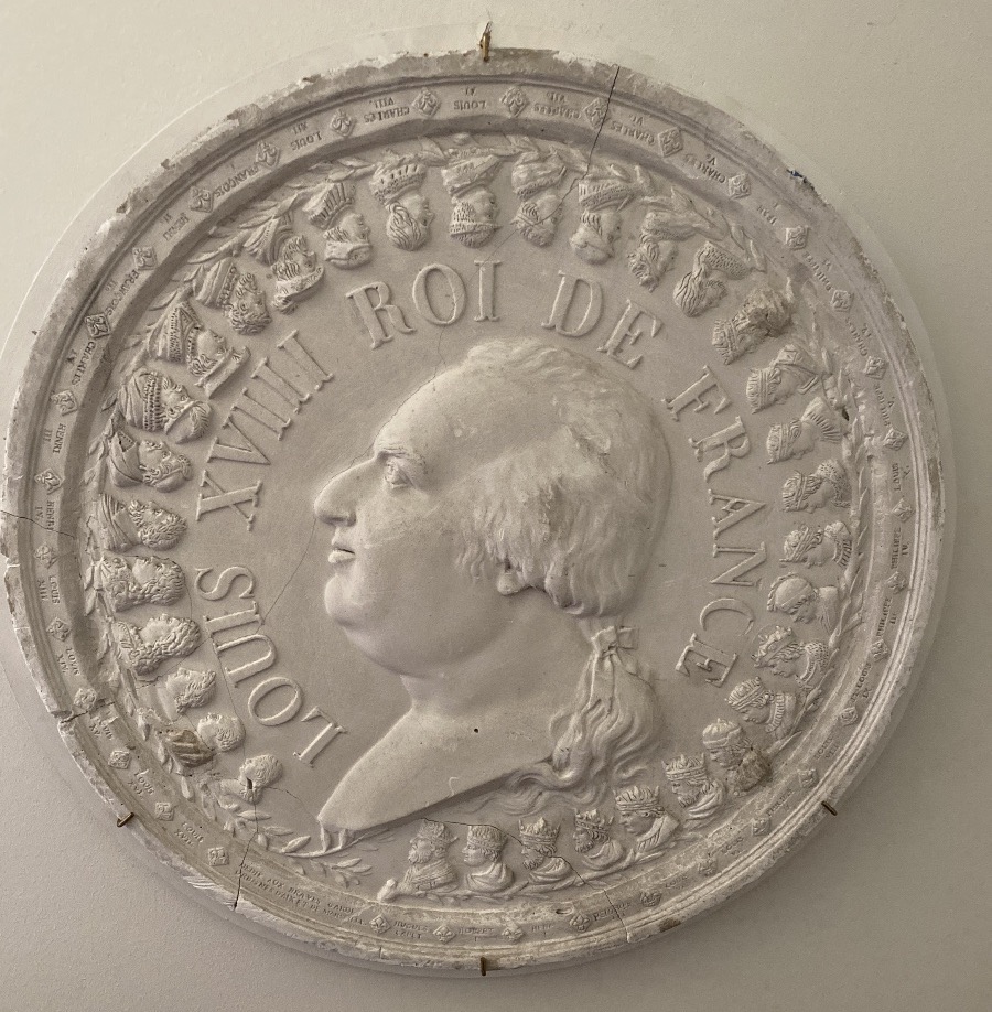 Large Louis XVIII Medallion, Restoration Period, Attributed To Louis Cordier