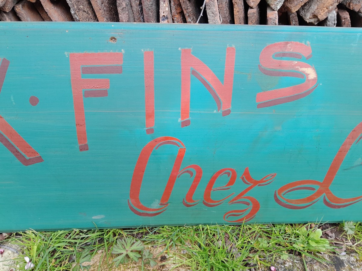 Painted Sign On Wood-photo-1