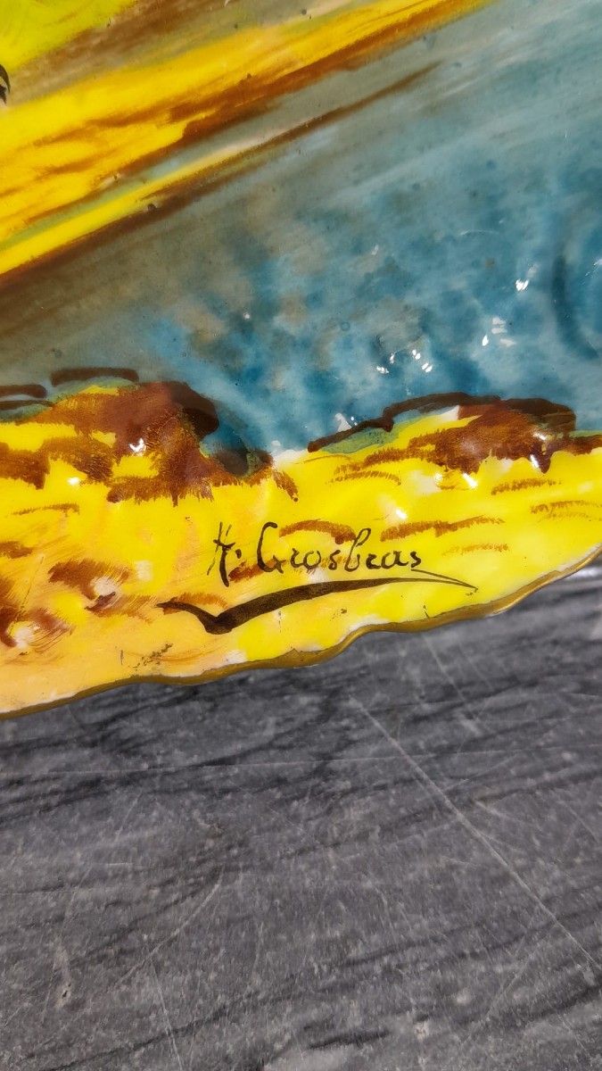 Limoges, Pair Of Animal-decorated Dishes-photo-1