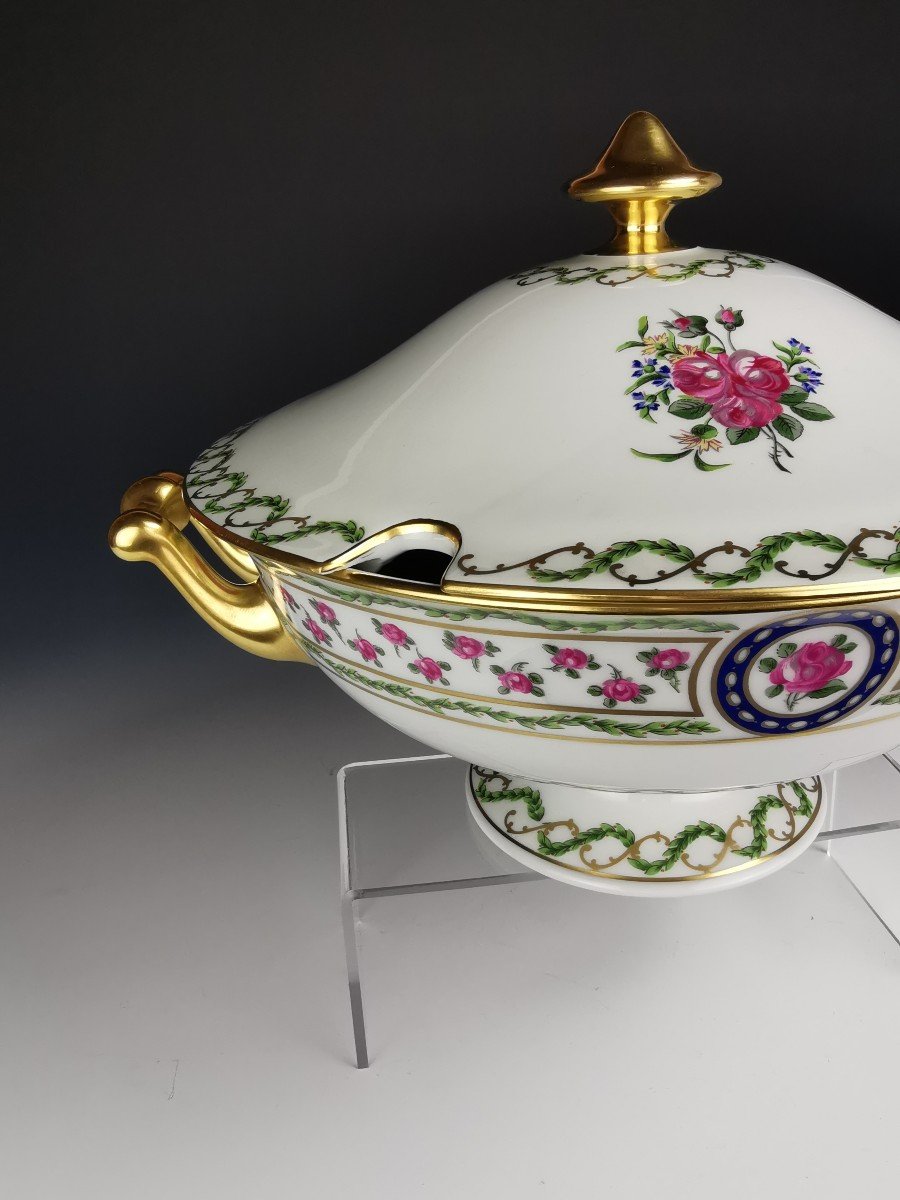 Haviland - Louveciennes - Vegetable Dish / Soup Tureen - Diam 28 Cm - New-photo-2