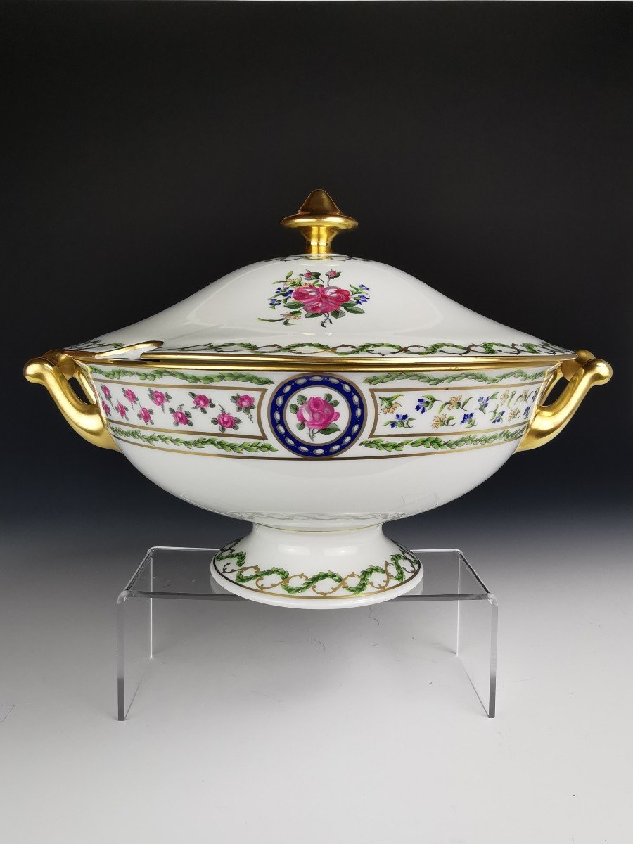 Haviland - Louveciennes - Vegetable Dish / Soup Tureen - Diam 28 Cm - New