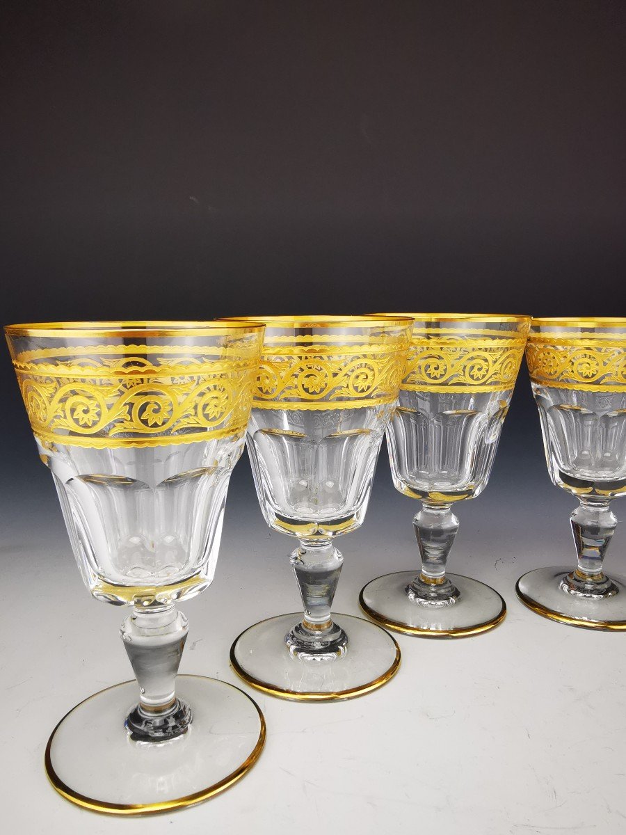 Baccarat - Eldorado - 6 Verres &agrave; Vin Blanc (12,2 Cm) - Etat Neuf (12 Dispo)-photo-2