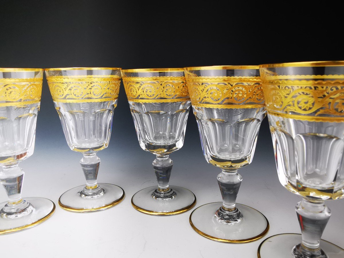 Baccarat - Eldorado - 6 Verres &agrave; Vin Blanc (12,2 Cm) - Etat Neuf (12 Dispo)-photo-3