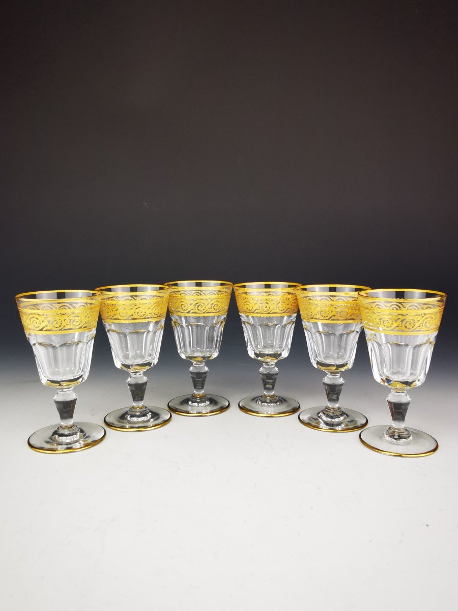 Baccarat - Eldorado - 6 Verres &agrave; Vin Blanc (12,2 Cm) - Etat Neuf (12 Dispo)