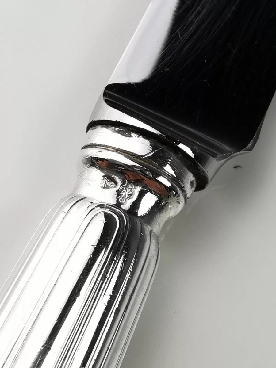 Christofle & Cardeilhac "sceaux" - 12 Table Knives - Minerva Silver - 25 Cm-photo-4