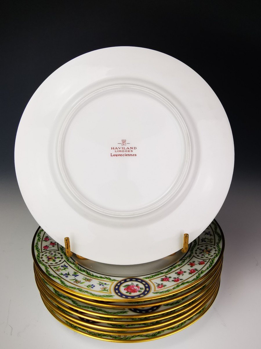 Haviland - Louveciennes - 8 Assiettes à Gâteau ø 19cm-photo-1