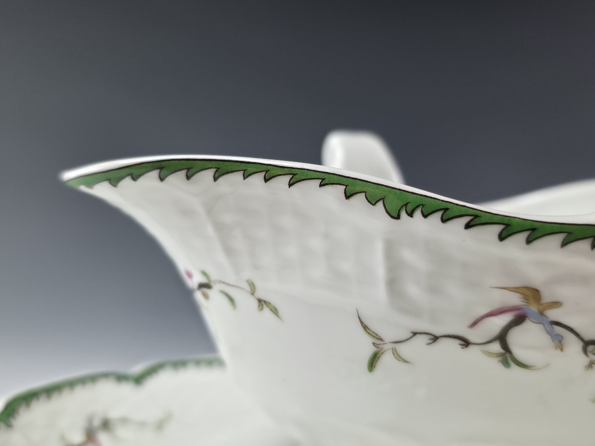 Raynaud - Limoges "si Kiang" - 1 Gravy Boat On Dormant-photo-3