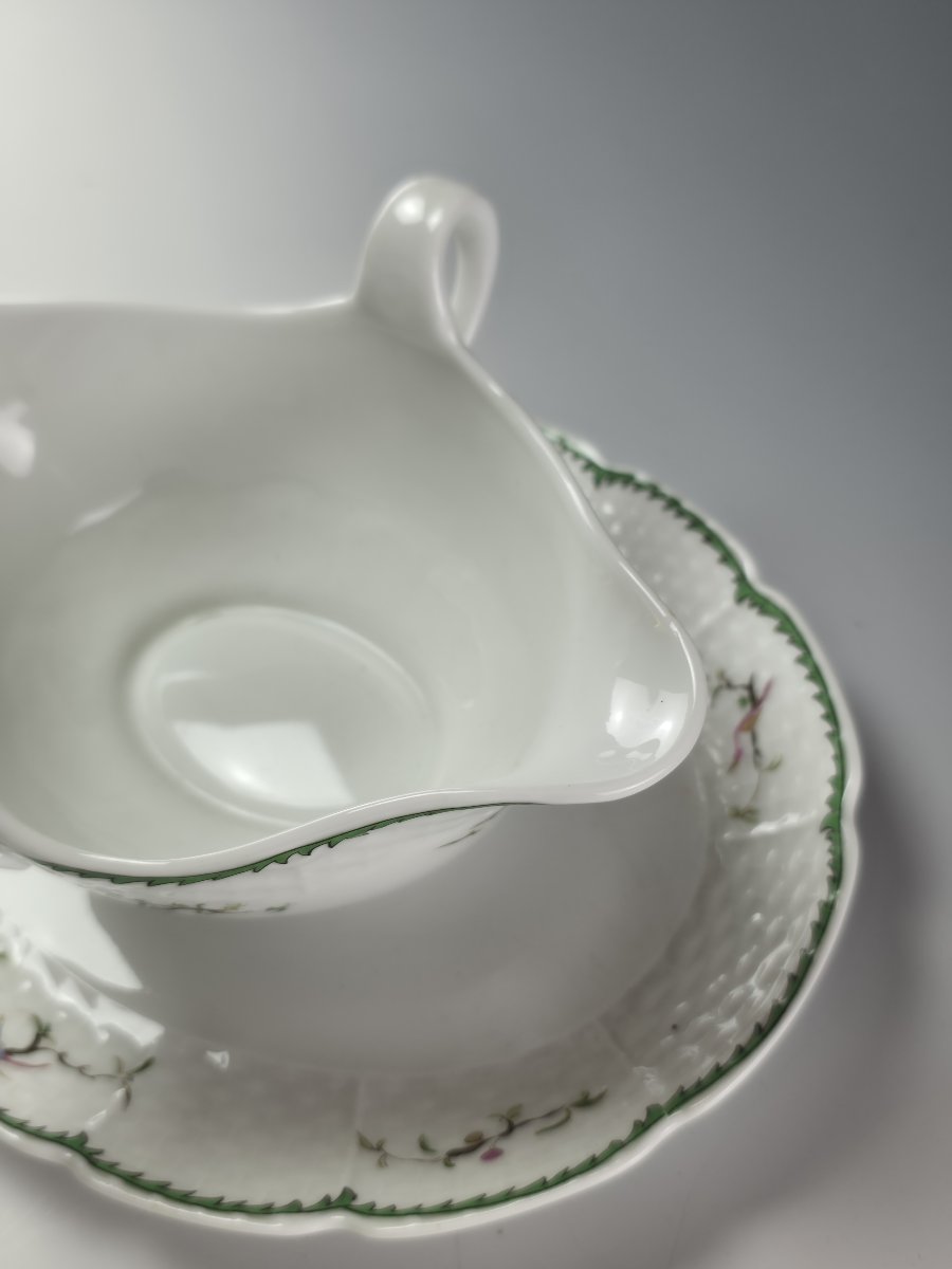 Raynaud - Limoges "si Kiang" - 1 Gravy Boat On Dormant-photo-4