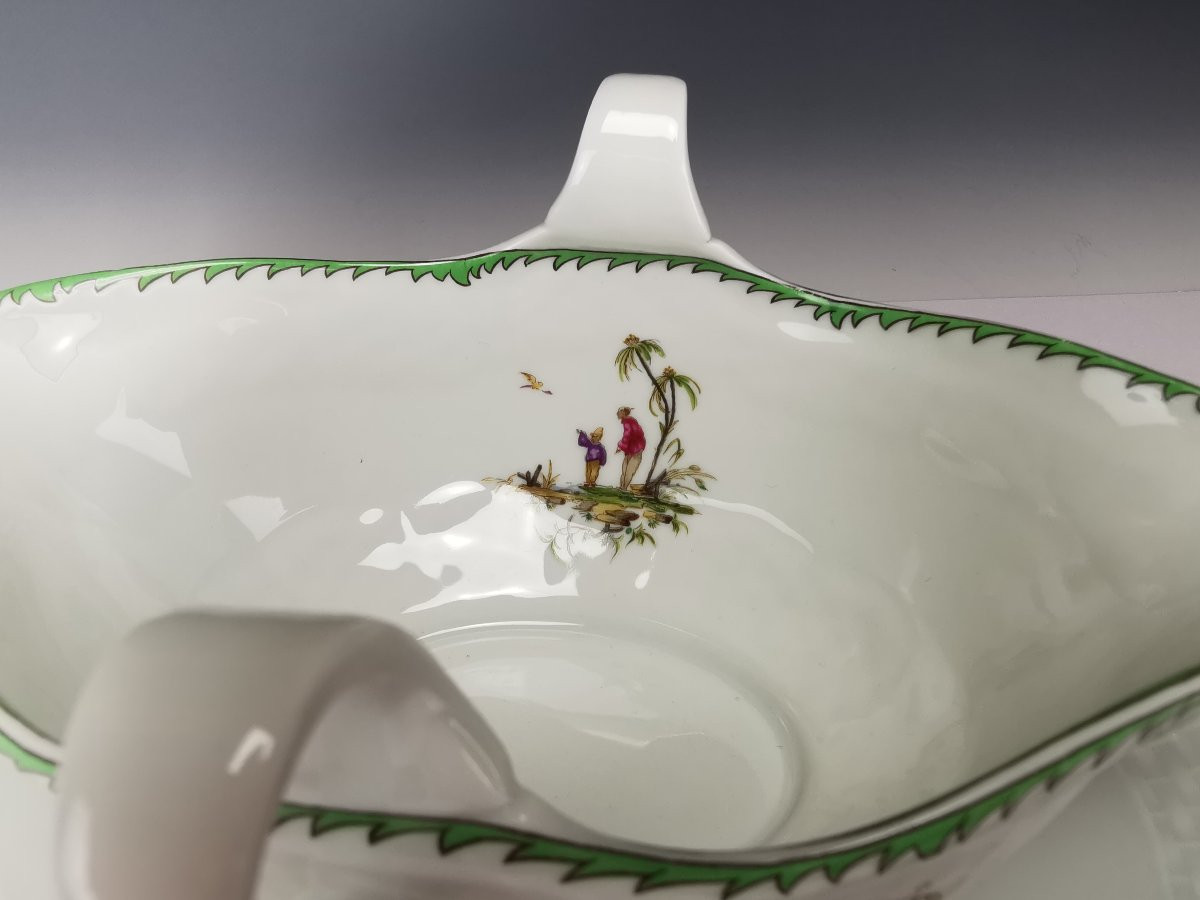 Raynaud - Limoges "si Kiang" - 1 Gravy Boat On Dormant-photo-1